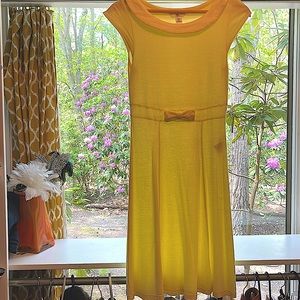 H and M cap sleeve yellow mini.